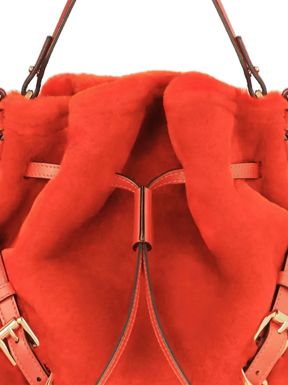 Givenchy Kleine Voyou Bucket lammy tas Oranje