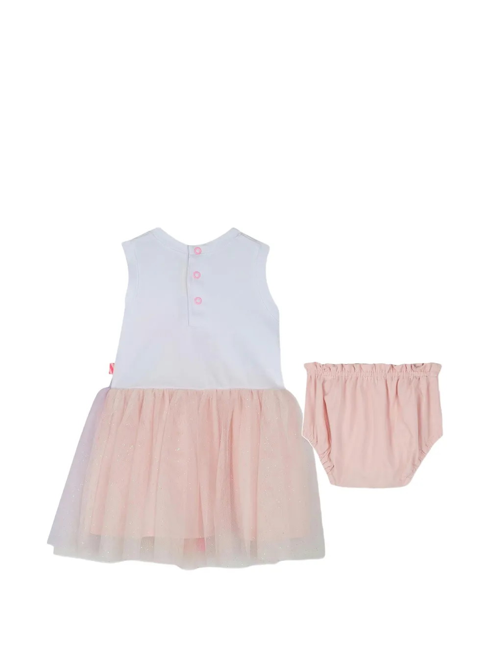 Billieblush Jurkset met tulen rok en vlinderprint (set van twee) Wit