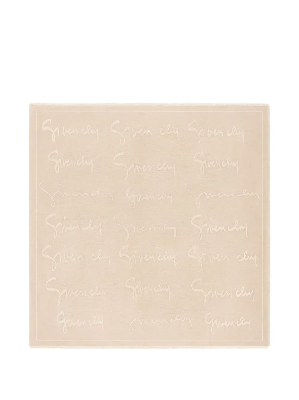 Givenchy Zijden en wollen sjaal -kenmerk Beige