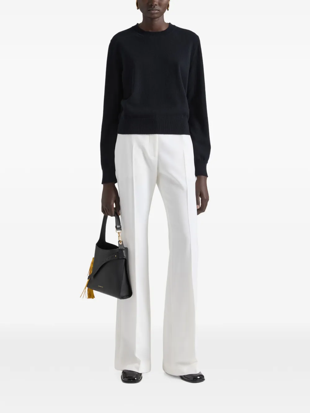 Givenchy Leren mini-shopper met ceintuur Zwart
