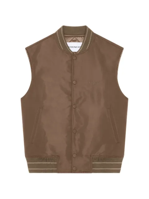 Givenchy blusón sin mangas con bordado Givenchy Paris