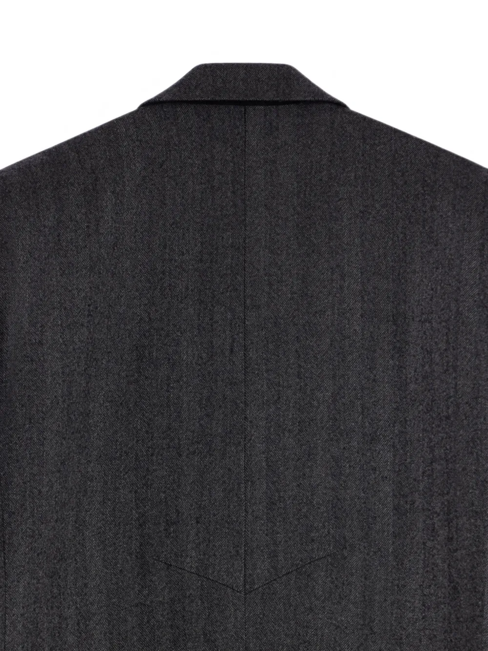 Givenchy Wollen lange jas met visgraat-patroon Grijs