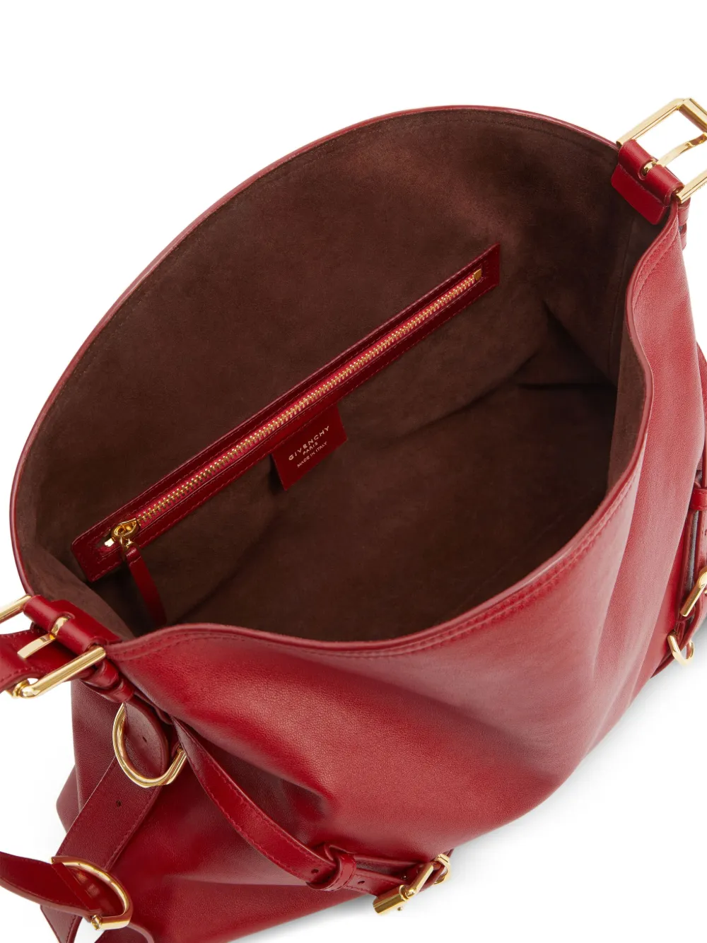 Givenchy Medium Voyou tas van glanzend leer Rood