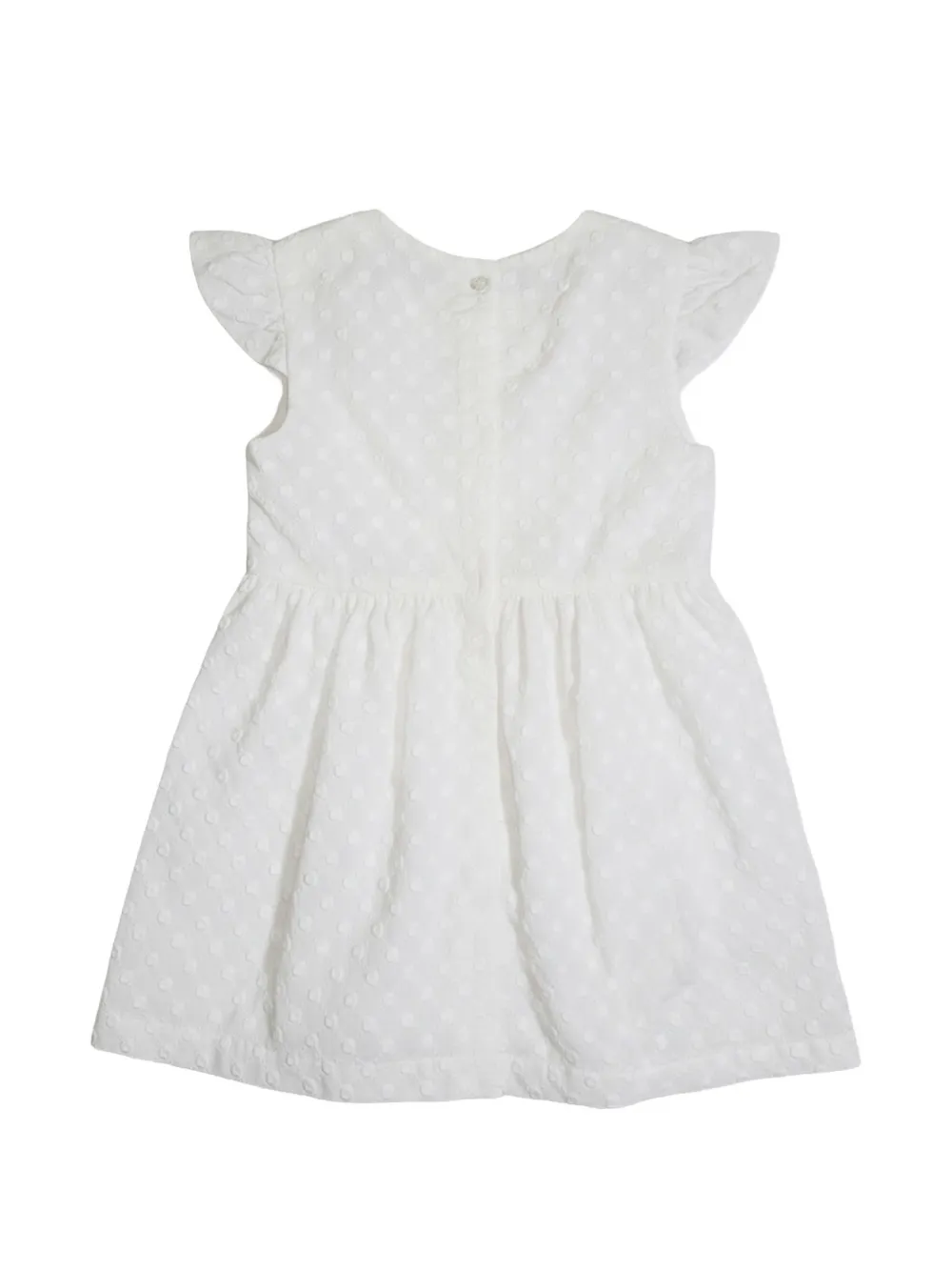 Iceberg Kids Plumetis jurk met ruches Wit