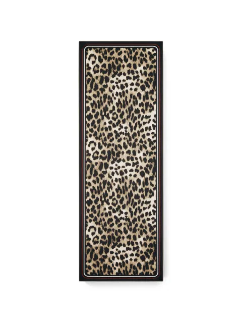 Givenchy stole in silk chiffon with leopard print