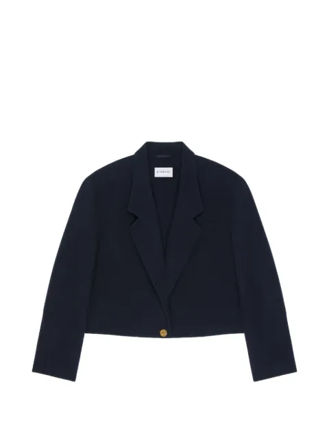 Givenchy cropped coat in double-face wool and cashmere