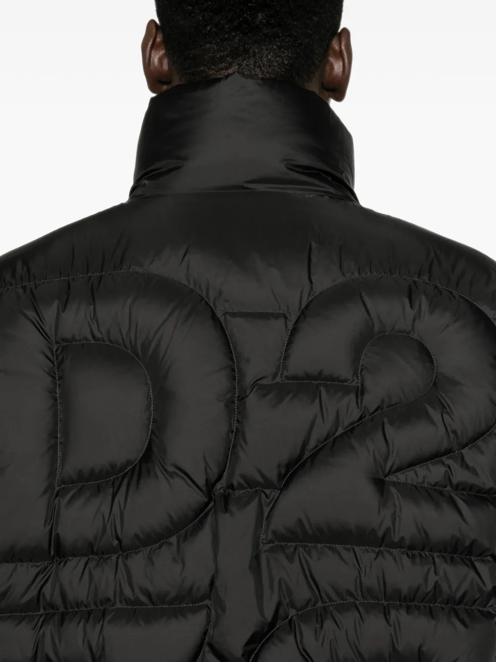 DSQUARED2 Gewatteerd jack met ritssluiting Zwart