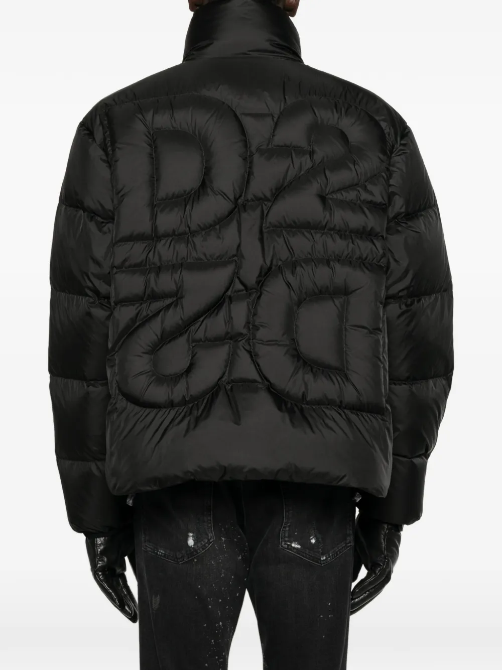 DSQUARED2 Gewatteerd jack met ritssluiting Zwart