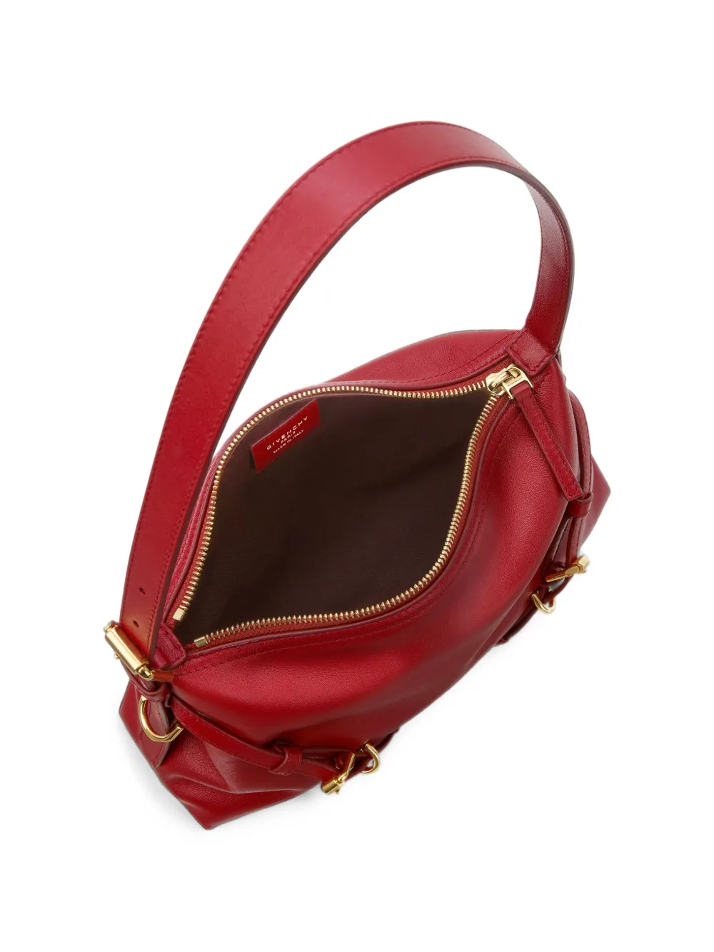 Givenchy Mini Voyou tas van glanzend leer Rood