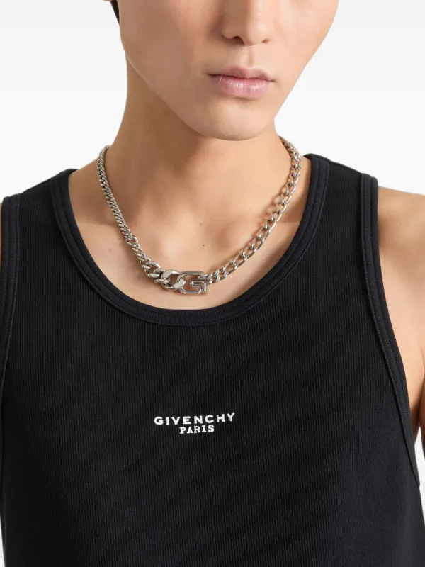 Givenchy G ライン ネックレス | シルバートーン | FARFETCH JP