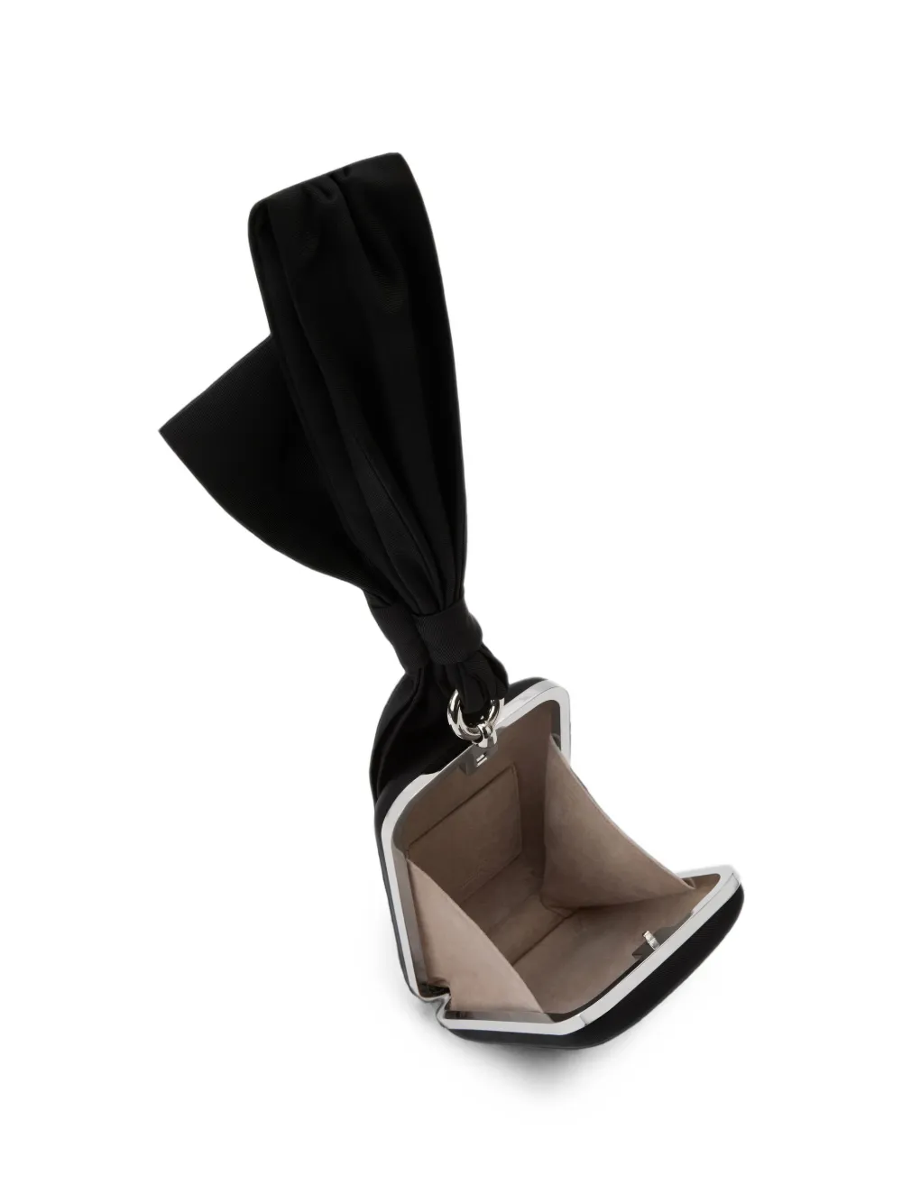 Givenchy Satijnen clutch met strik Zwart