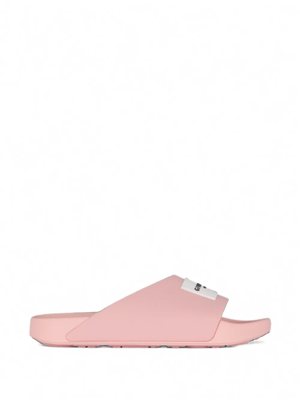 Givenchy Label Slide Mules Aus Gummi In Pink