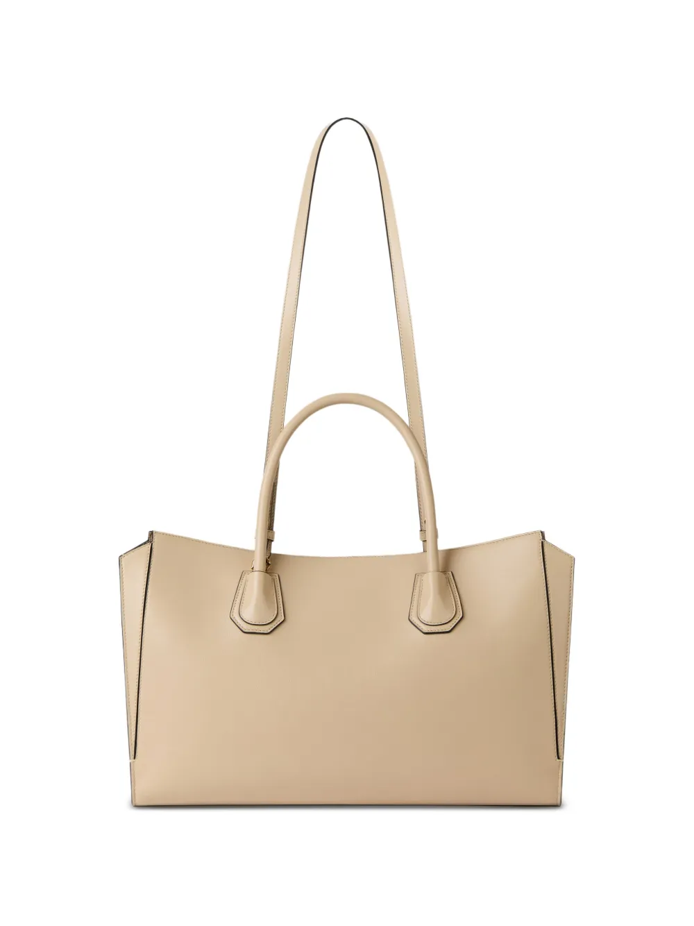 Givenchy Kleine Antigona tas van glanzend bewerkt leer Beige