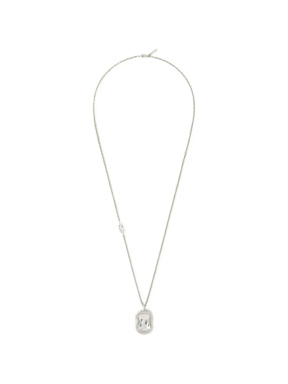 Givenchy Sculptural Crystal Halskette aus Metall und Kristall - Silber