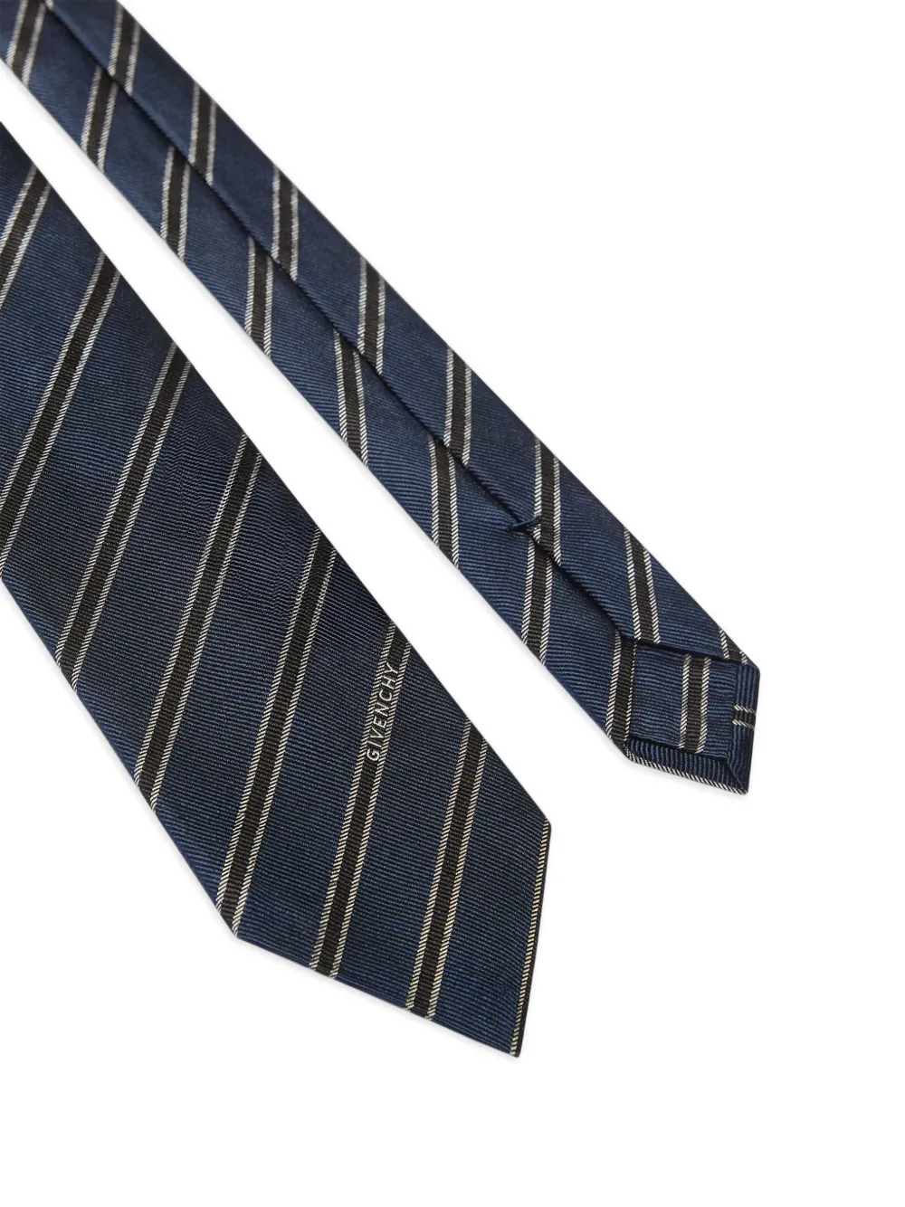 Givenchy Zijden stropdas met strepen Blauw