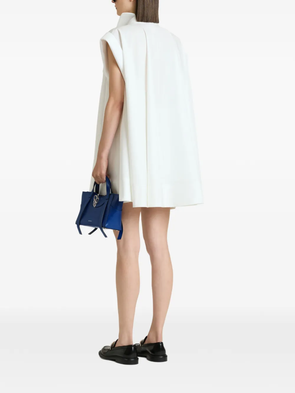 Givenchy Popeline mini-blousejurk met gedeconstrueerde kraag Wit