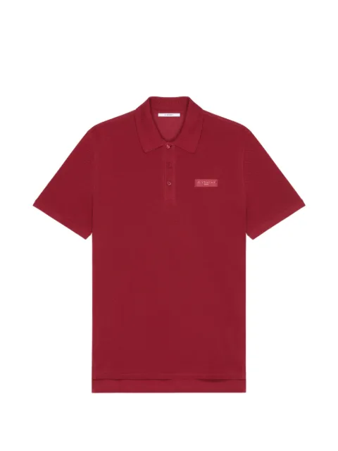 Givenchy polo in cotton with Givenchy Paris gros grain