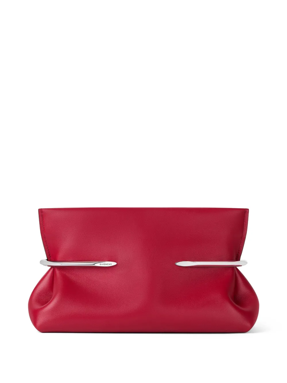 Givenchy Pinch Soft clutch van nappa leer Rood