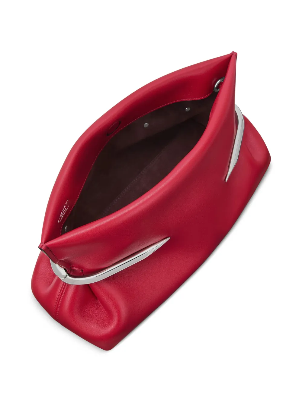 Givenchy Pinch Soft clutch van nappa leer Rood