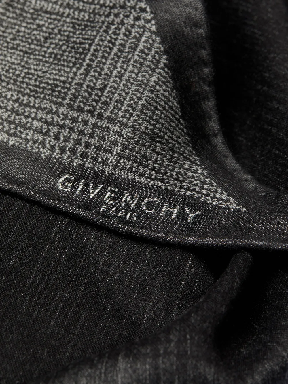 Givenchy Kasjmier zijden en wollen stola Zwart