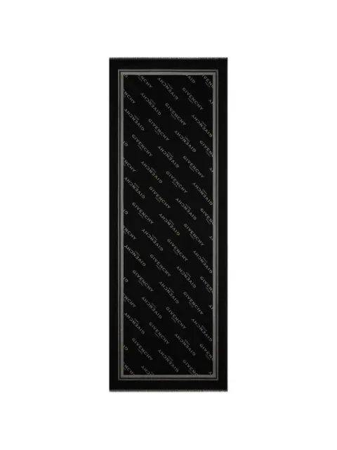 Givenchy Givenchy shadow stole in wool and silk jacquard
