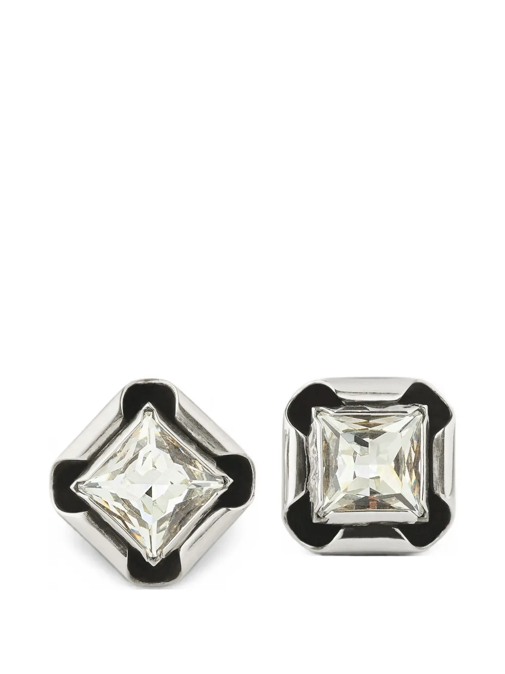 Givenchy Orecchini Deconstructed Crystals in metallo con cristalli - Argento