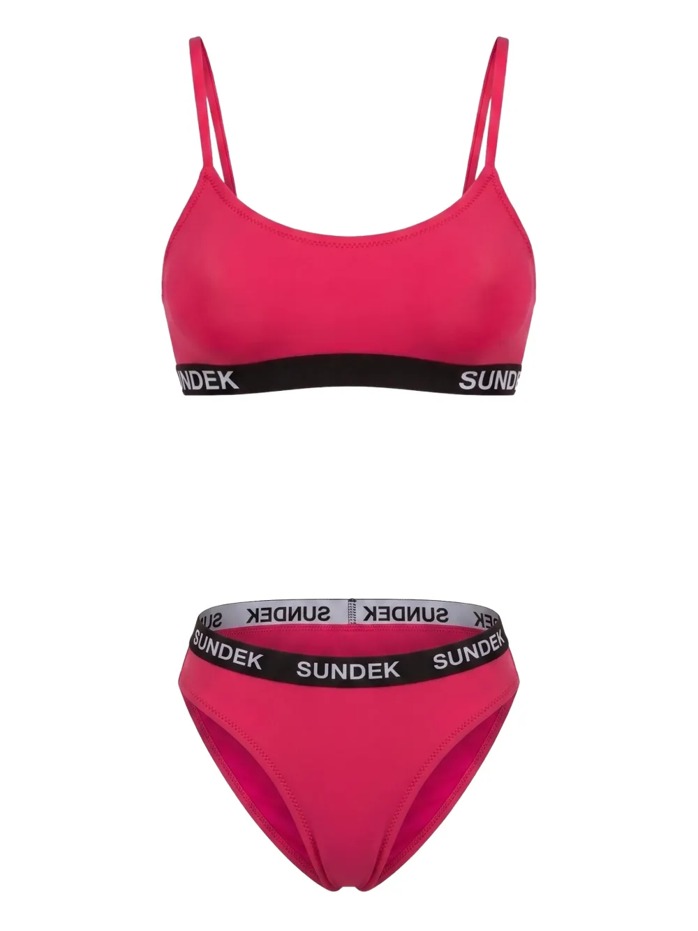 Sundek Bikini con banda logo - Rosa