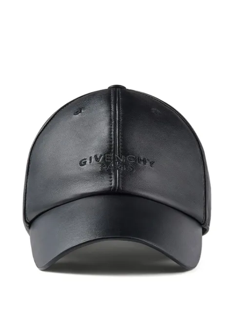 Givenchy embroidered leather cap