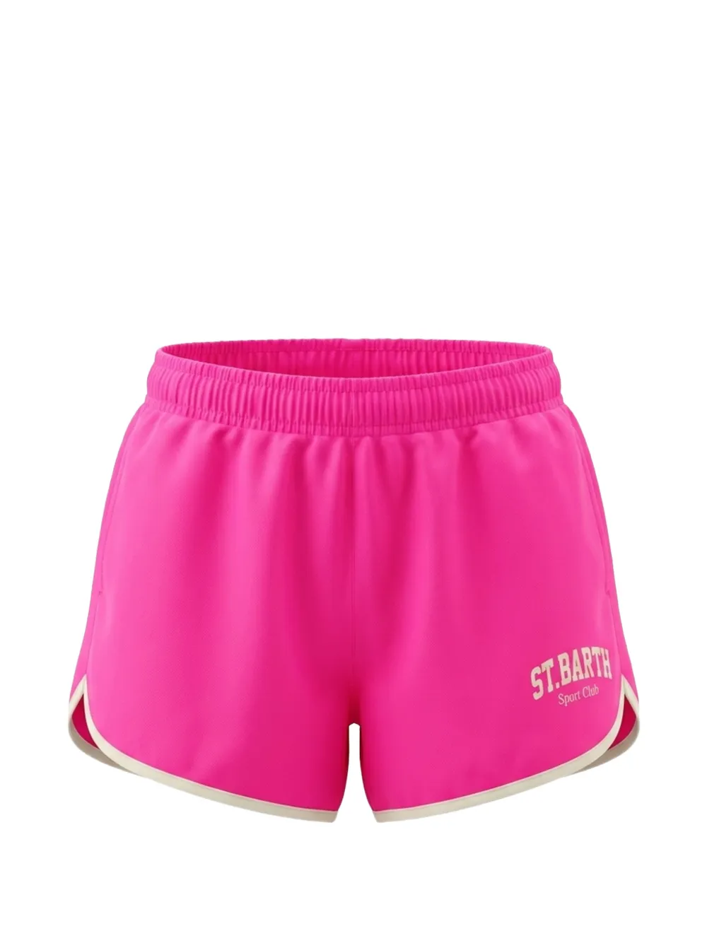 MC2 Saint Barth Kids short à logo imprimé - Rose
