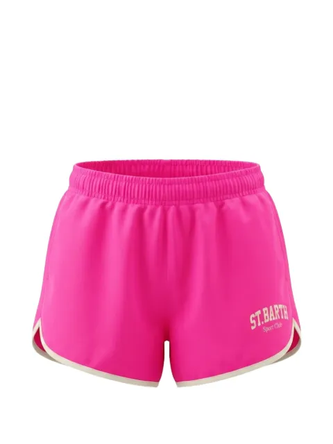 MC2 Saint Barth Kids bermudas con logo estampado