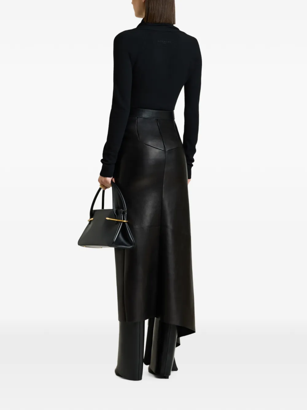 Givenchy Gedrapeerde trui van wol Zwart