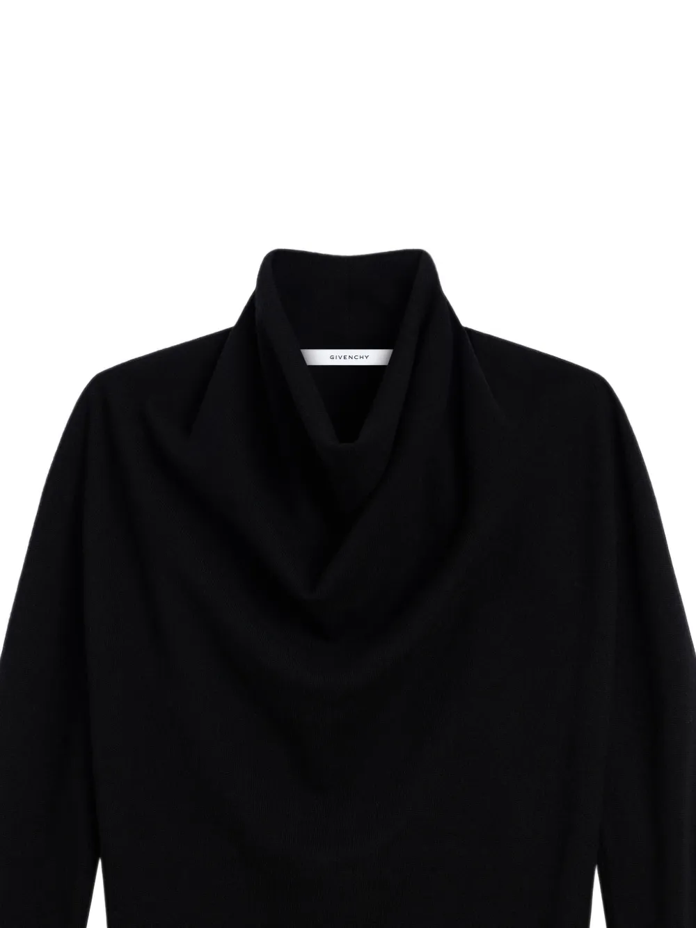 Givenchy Gedrapeerde trui van wol Zwart