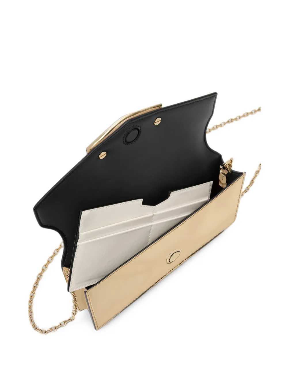 Givenchy Antigona metallic leren mini-schoudertas Goud