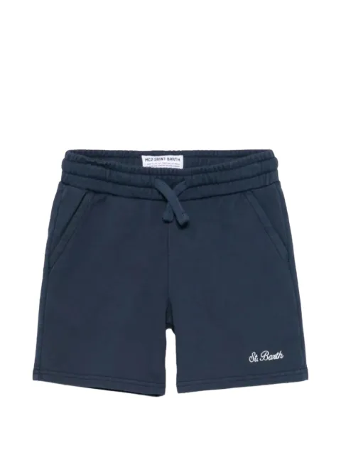 MC2 Saint Barth Kids bermudas con logo bordado