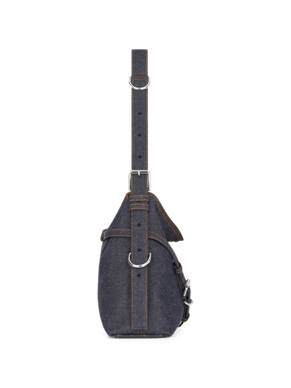 Givenchy Voyou medium denim tas Blauw