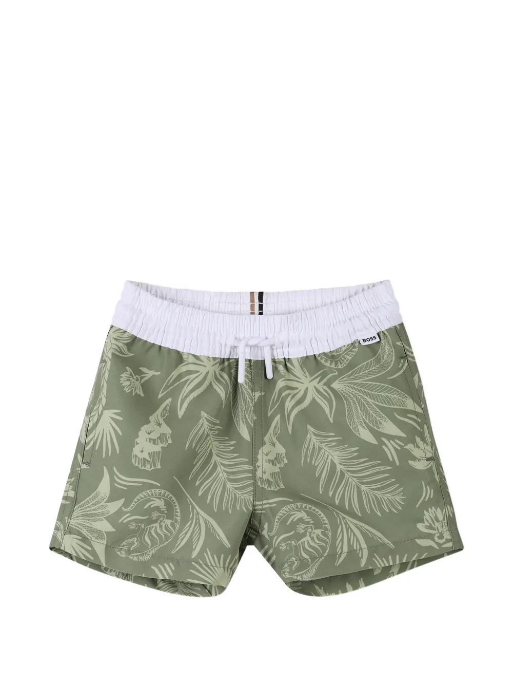 BOSS Kidswear Costume da bagno con coulisse - Verde