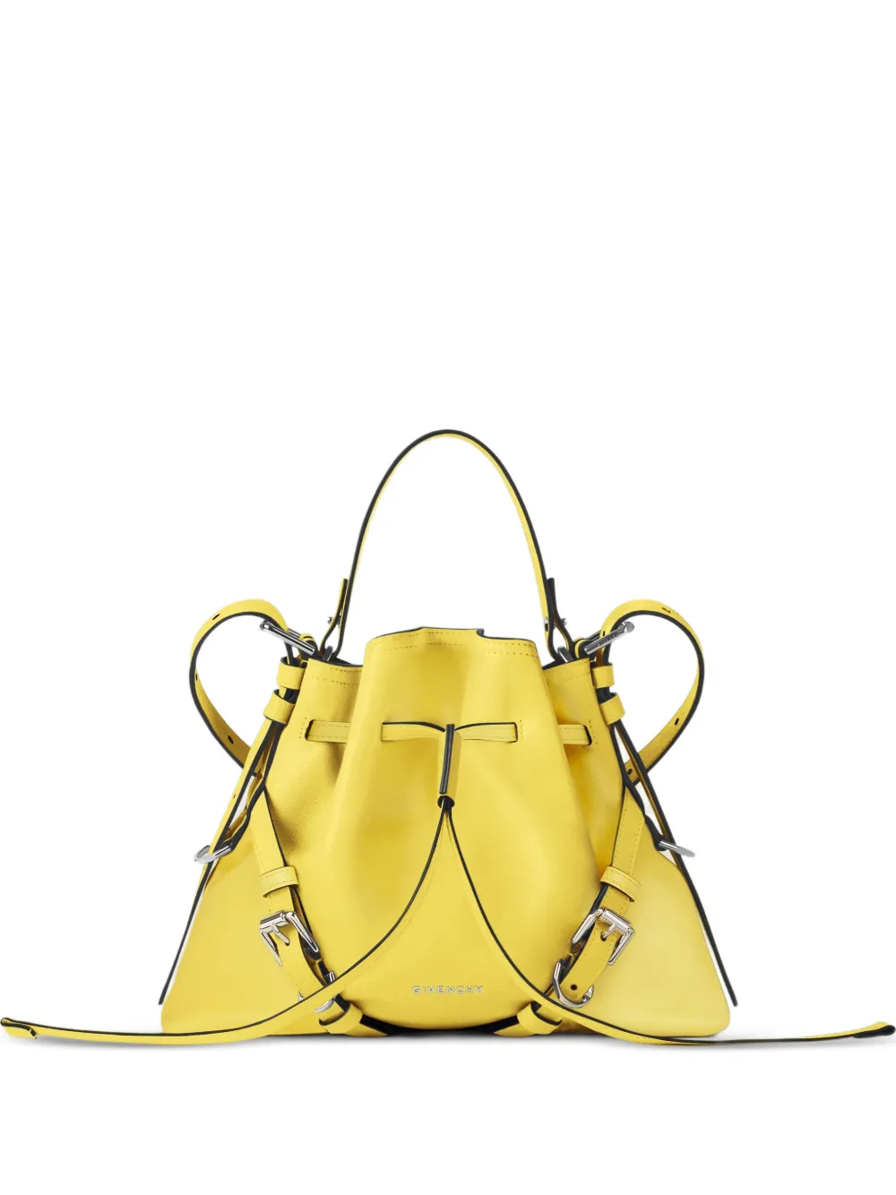 Givenchy small Voyou bucket bag in shiny leather