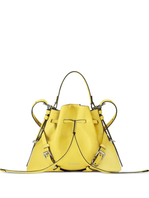 Givenchy Voyou シャイニーレザー バケットバッグ S