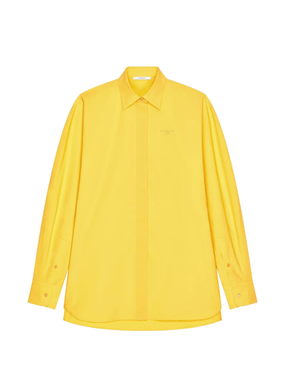 Givenchy Cocoon popeline blouse met Paris-borduurwerk Geel