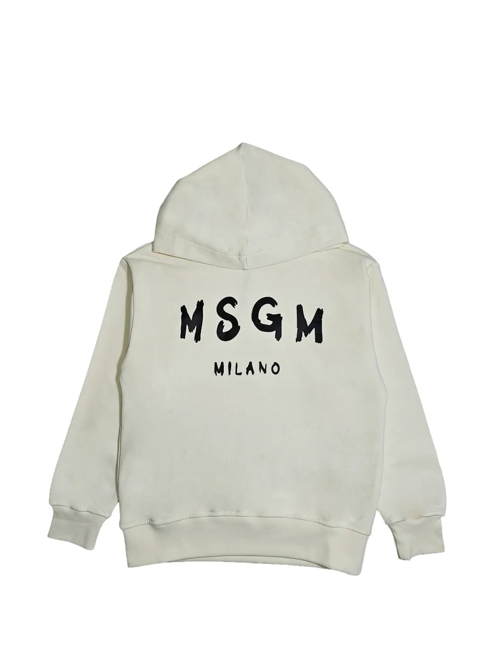 MSGM Kids Felpa con cappuccio e logo - Toni neutri