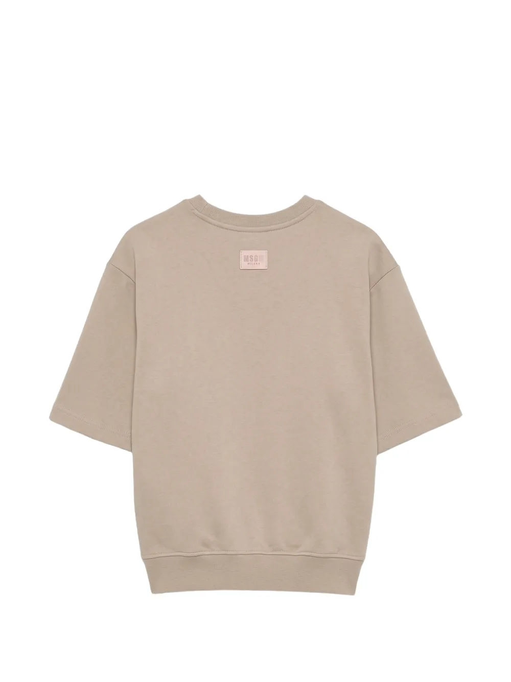 MSGM Kids Sweater met logoprint Beige