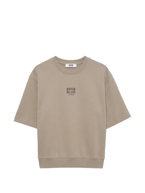 MSGM Kids logo-print short-sleeve sweatshirt