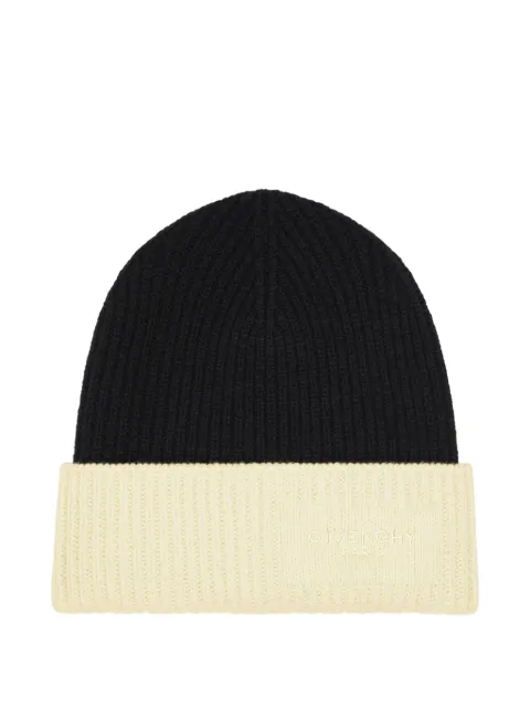 Givenchy bicolor beanie in wool and cashmere