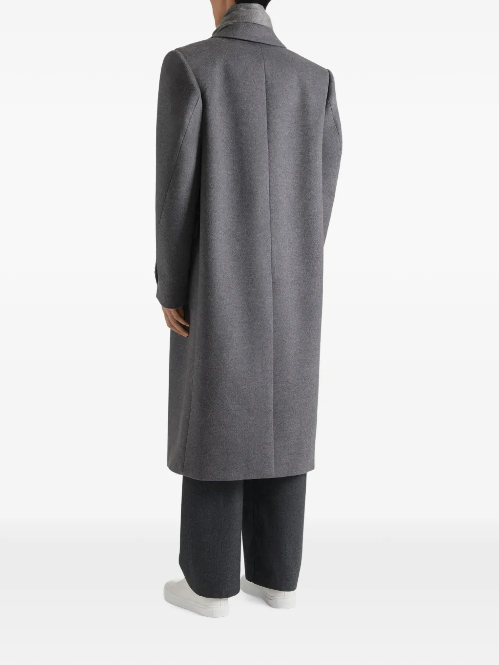 Givenchy Couture Seam wollen en kasjmier jas Grijs