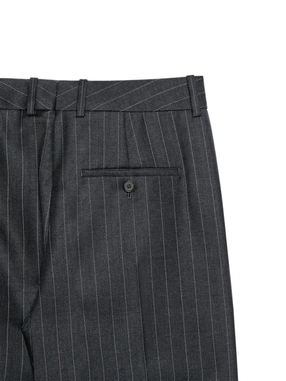 Givenchy Gestreepte wollen skinny broek Grijs