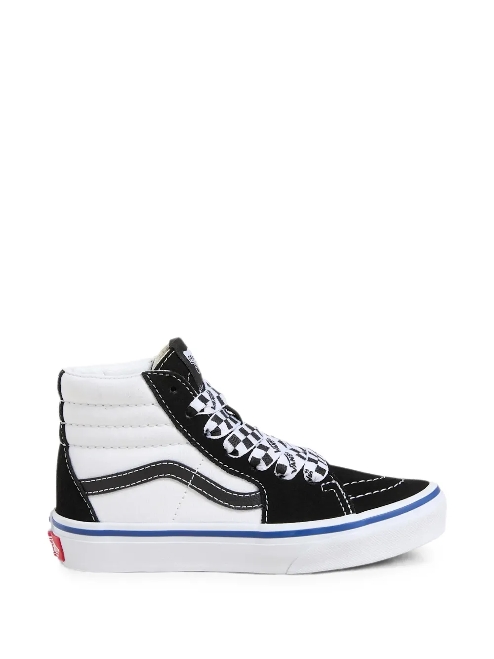 Vans Kids Sk8-Hi checkerboard sneakers met logo Zwart
