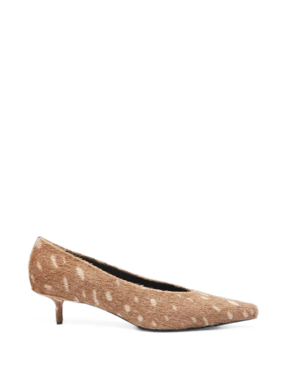 LouLou de Saison Eko deer-print pony-effect pumps - Braun