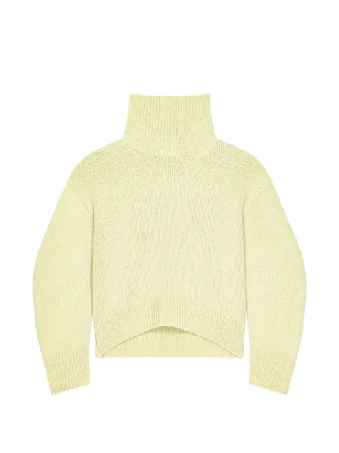 Givenchy couture seam turtleneck sweater in alpaca and yak wool