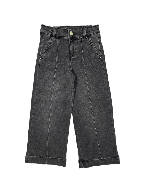 Liu Jo Kids faded-effect pintuck jeans