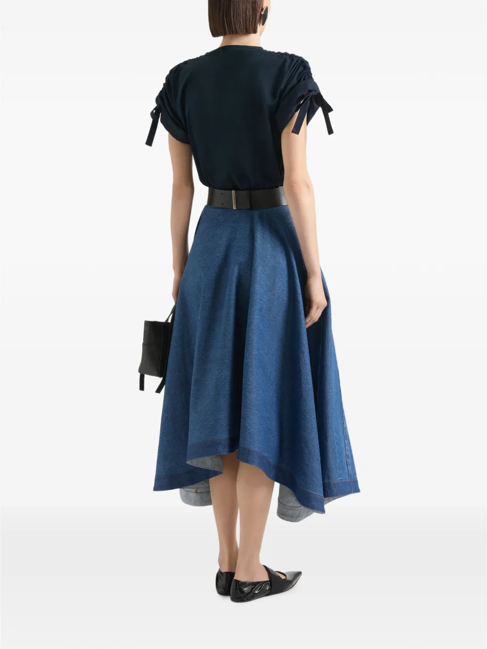 Givenchy Katoenen T-shirt met strikken Blauw